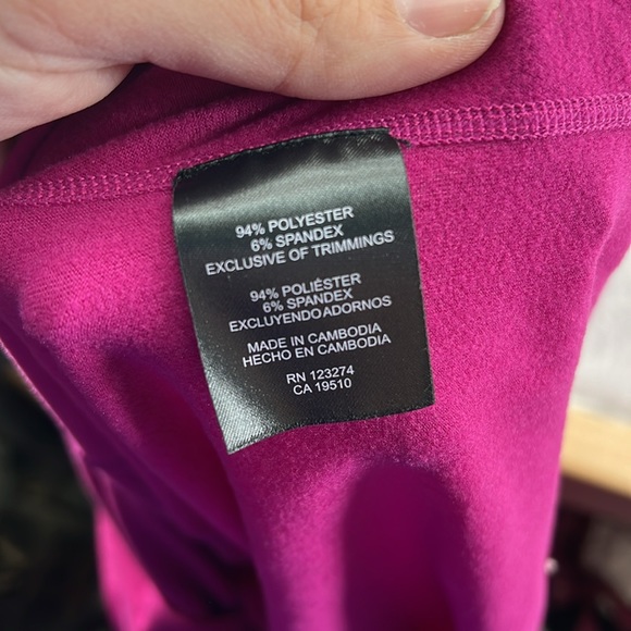 Paradox Long Sleeve 1/4 Zip Up Lightweight Jacket Shirt Pink Purple Womens M - Picture 6 of 9